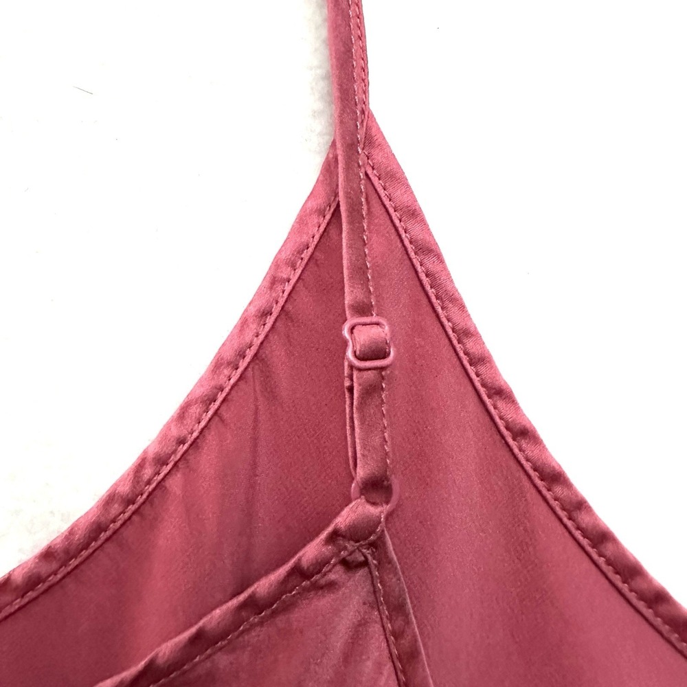 La Perla Large L Silk Nightgown Babydoll Slip Dress Chemise Pink Raspberry - Picture 8 of 12